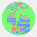 Recherche de hope autocollants Usa