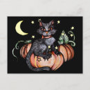 Recherche de citrouilles d cartes postales Noir
