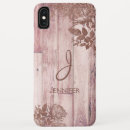 Recherche de bois rustique iphone coques Monogrammé
