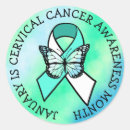 Recherche de cancer autocollants Mois de sensibilisation