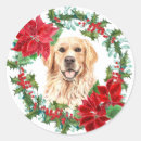 Recherche de golden retriever christmas autocollants Animal