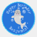 Recherche de baleine de kawaii autocollants Dessin