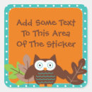 Recherche de hibou autocollants Anniversaire