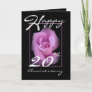 Recherche de 20 ans de mariage vœux cartes Rose