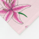 Recherche de fleur lys couvertures plaids Rose