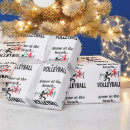 Recherche de volleyball papier cadeau Sports