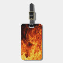 Recherche de flammes bagages étiquettes Chaud
