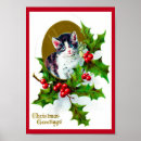 Recherche de noël de chat posters Xmas