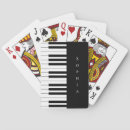 Recherche de piano noir et blanc jeux de cartes Pianiste