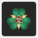 Recherche de noeuds celtiques autocollants Trèfle