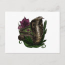 Recherche de serpent rose cartes postales Floral