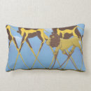 Recherche de girafes drôles coussins Jaune