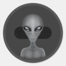 Recherche de alien gris autocollants Ufo