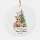 Recherche de renard ornements Noël