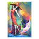 Recherche de parapluie rouge posters Femme