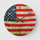 Recherche de drapeau américain vintage horloges Grunge