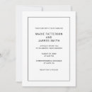Recherche de simple classic mariage invitations Moderne