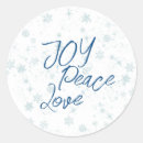 Recherche de amour joie paix autocollants Flocons de neige