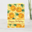 Recherche de ananas anniversaire cartes Mignon