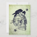 Recherche de crâne de halloween invitations Éffrayant