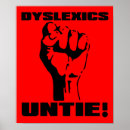 Recherche de dyslexiques posters Drôle