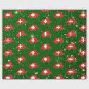 Recherche de drapeau suisse papier cadeau Rouge