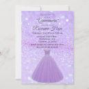 Recherche de lavender quinceanera invitations Parties scintillant