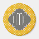 Recherche de pois jaune magnets Monogramme