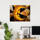 Recherche de la lune et les étoiles posters Croissant de lune