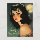 Recherche de sorcière vintage cartes postales Rétro