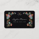 Recherche de cadre fleuri cartes visite Salon de beauté