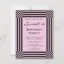Recherche de pink and black invitations Vintage