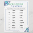 Recherche de autour monde invitations Bleu