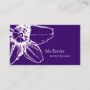 Recherche de beau pourpre cartes visite Floral