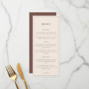 Recherche de rustique mariage menus Mariés