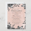 Recherche de quinceanera gris rose invitations Aquarelle