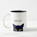 Recherche de visage de chat noir Amusant