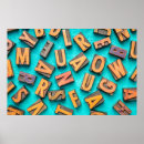 Recherche de letterpress posters Arrière plan