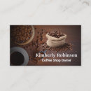 Recherche de grain de café cartes visite Client(e)