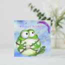 Recherche de dessins de grenouille anniversaire cartes Mignon