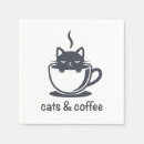 Recherche de café chat serviettes Mignon