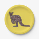 Recherche de kangourou assiettes Motif