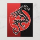 Recherche de dragon noir cartes postales Imaginaire