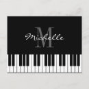 Recherche de pianiste cartes postales Music
