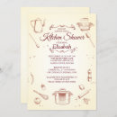 Recherche de vintage cuisine invitations Stock de la cuisine