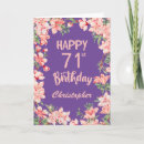 Recherche de 71 ans anniversaire cartes Soixante et onze