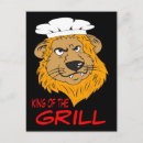Recherche de roi lion cartes postales Dessin animé