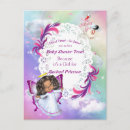 Recherche de baby shower fille cartes postales Bleu