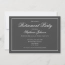 Recherche de gris foncé invitations Classique
