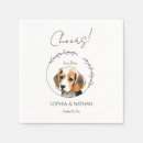 Recherche de chien beagle serviettes Aquarelle